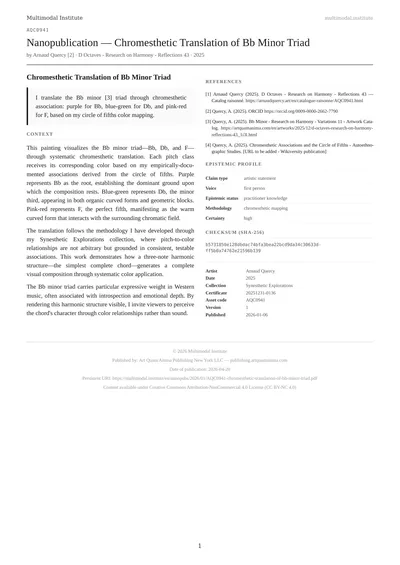 D Octaves - Research on Harmony - Reflections 43