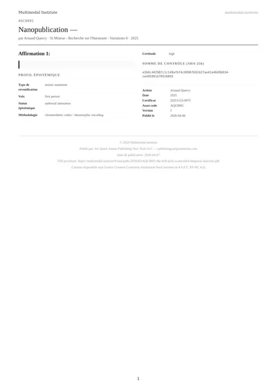 Si Mineur - Recherche sur l'Harmonie - Variations 6